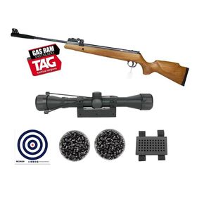 Carabina Pressão Montana Mag Nitro 12 Tiros 5,5+Luneta+Itens