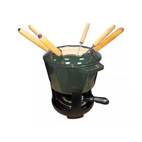 Conjunto Fondue em Ferro Fundido 10 Peças Verde - Oster
