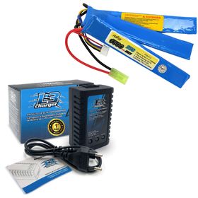 Bateria Lipo Airsoft F12 25C 11.1V 1500mAh + Carregador