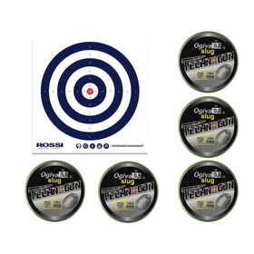 Kit 05 Cx Chumbinho Ogiva Slug 5.5mm 250unds + Alvos