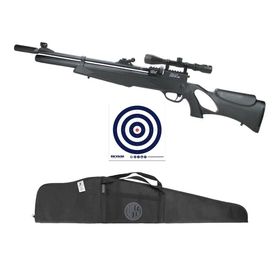 Carabina de Pressão PCP Dione 5.5+Luneta 3-9x40 + Itens