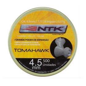 Kit 2un Chumbo NTK Tomahawk 4,5mm .177 Expansão 500un