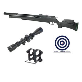 Carabina Pressão PCP Artemis T-REX 5.5+Luneta 3-9x40 + Alvos