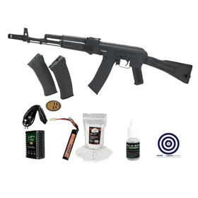 Rifle de Airsoft Neptune AK74 Mosfet Full Metal 6mm + Combo