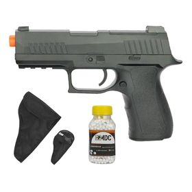 Pistola de Airsoft P320 V311 Spring + BBS + Coldre / Capa