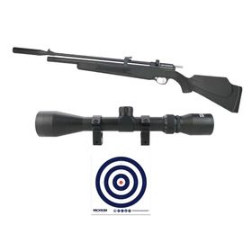 Carabina Pressão PCP PR900S Polímero 5,5+Luneta 3-9x40+Alvos