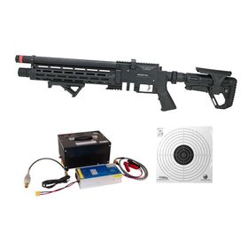 Carabina PCP Puncher Mortal X Tactical 5.5+Compressor+ Alvos