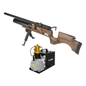 Carabina PCP Puncher Bighorn 12 Tiros 5,5 + Compressor 110V