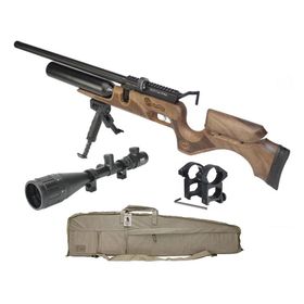 Carabina PCP Puncher Bighorn 12 Tiros 5.5+Case/Capa+ Luneta