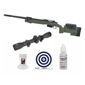 Rifle Airsoft Sniper M40 A5 VSR10 SA-S03+ Luneta 4x32 +Itens