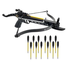 Besta/Balestra 80 Cobra Black EKArchery+12 Setas de Alumínio