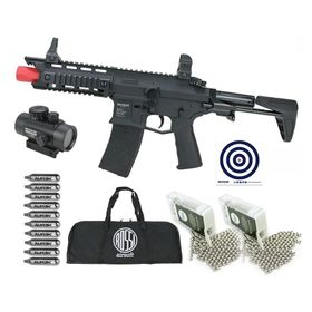 Rifle CO2 AR15 Dragon Full Auto 4,5 + Kit