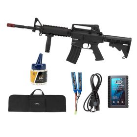 Rifle Airsoft Sentinel M4A1 CAR RIS Full Metal Neptune + Kit