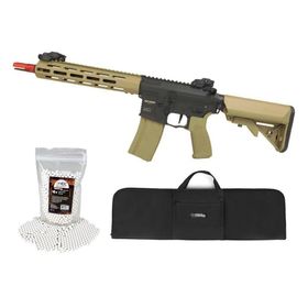 Rifle Airsoft AR15 Neptune Sentinel 10” Tan M-LOK +Capa +BBS