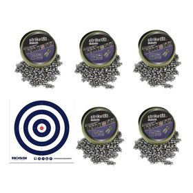 Kit com 5 caixas de Chumbinho Strike Diabolo-5,5+Alvos 40Und