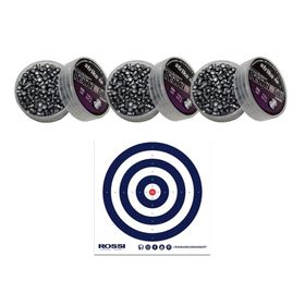 Kit com 3 caixas de Chumbinho Strike Diabolo - 4,5 + Alvos