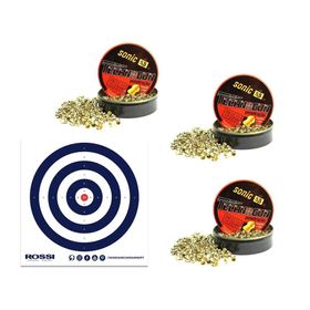 Kit 3 Caixas de chumbinho Sonic Gold Latonado 5,5 + Alvos
