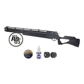 Carabina De Pressão Pcp Rossi R8 G2 Black STD 5,5mm 8 Tiros