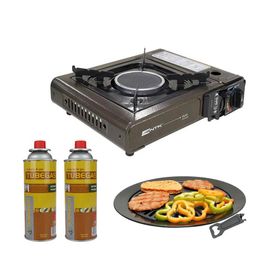 Fogareiro Duo Ceramik + Refil + Grill Plate