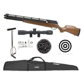 Carabina de Pressão PCP Rossi R8 VR G4 Madeira 5,5 + Kit Pro