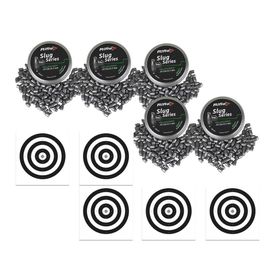 Kit 5 Chumbo Rifle SlugHollow Point Heavy premium 5.5+50Alvo