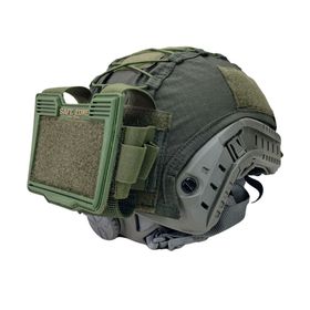 Capa de Capacete com Bolso de Bateria Combat SZT Verde