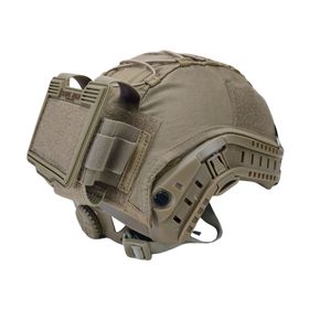 Capa de Capacete com Bolso de Bateria Combat SZT Coiote