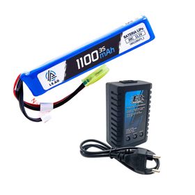 Carregador L3 + Bateria Lipo Ultra 11.1V/3S 1100mAh - 20C