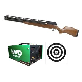 Carabina PCP Rossi R8 VR G4 Madeira 5,5 + Compressor KMD