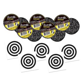 Kit 05 Chumbinho Bolt Destruição 5,5mm  125unds+50 Alvos