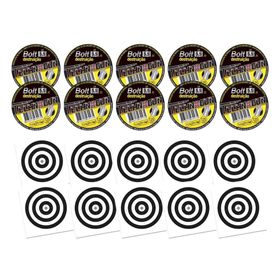 Kit 10 Chumbinho Bolt Destruição 5,5mm 125unds+100 Alvos