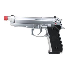 Pistola de Airsoft Gás GBB M92 Silver Full Metal 6mm - Rossi