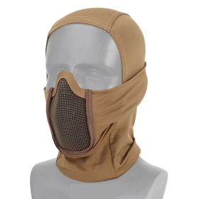 Mascara Telada com Balaclava Proteção Tático Airsoft Tan