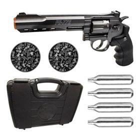 Revólver Airgun Co2 Gamo Pr-776 4,5mm Kit Maleta E Chumbinho