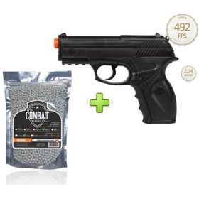 Pistola de Airsoft Wingun C11 6mm CO2 492 FPS + 4000 BBs