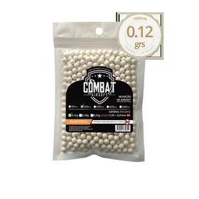 Pacote de esferas Airsoft 0,12g 1000un - Combat Airsoft
