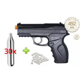 Pistola Airsoft Co2 Rossi Win Gun C11 6mm + 30 Cilindros Co2