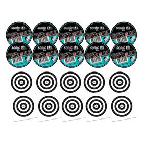 Kit 10 Chumbinho Sonic Pró 5,5mm - 125unds + 100 Alvos