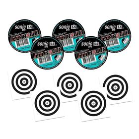 Kit 05 Chumbinho Sonic Pró 5,5mm 125 unids+ 50 Alvos
