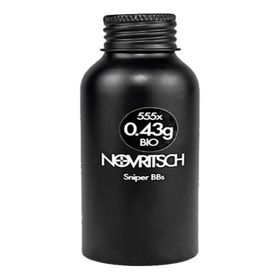 Munição Airsoft Esferas 0,43g 6mm 555un Biodegradavel - Novritsch