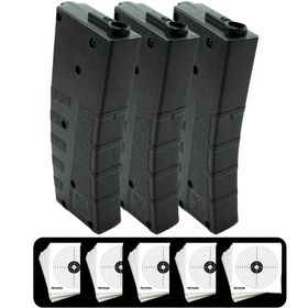 KiT 3 Magazine Midcap Rifle Aeg M4 Kpp Airsoft 6mm + ALVO