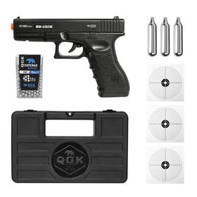 PISTOLA AIRGUN G17 NBB 4,5MM-QGK+CASE+ESFERAS+CO2