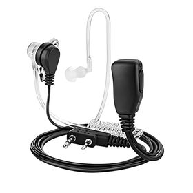 Fone e Microfone Tubo Acústico de Silicone P/ Rádio Baofeng