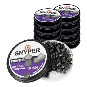 10 Latas Chumbinho Snyper Pointer 5,5mm Alta Performance