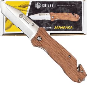 Faca Canivete Sobrevivência Rossi Knives Jararaca Inox 420