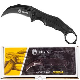 Faca Canivete Sobrevivência Rossi Knives Jiboia Inox 420