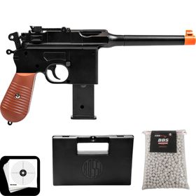 Pistola De Airsoft V10 Rossi + 1000 BBS 10 ALVOS E CASE
