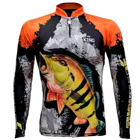 CAMISETA DE PESCA KING BRASIL MANGA LONGA TUCUNARÉ