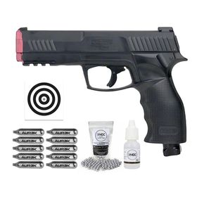 Pistola Pressão CO2 HDP T4E P320 .50 LTL+Bbs+Alvo+Oleo+Co2