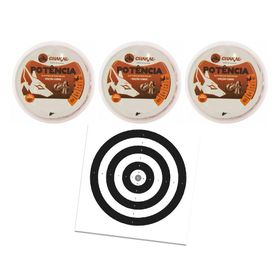 Kit 03 Cx Chumbinho Premium Potencia Cobreado 5,5+Alvos